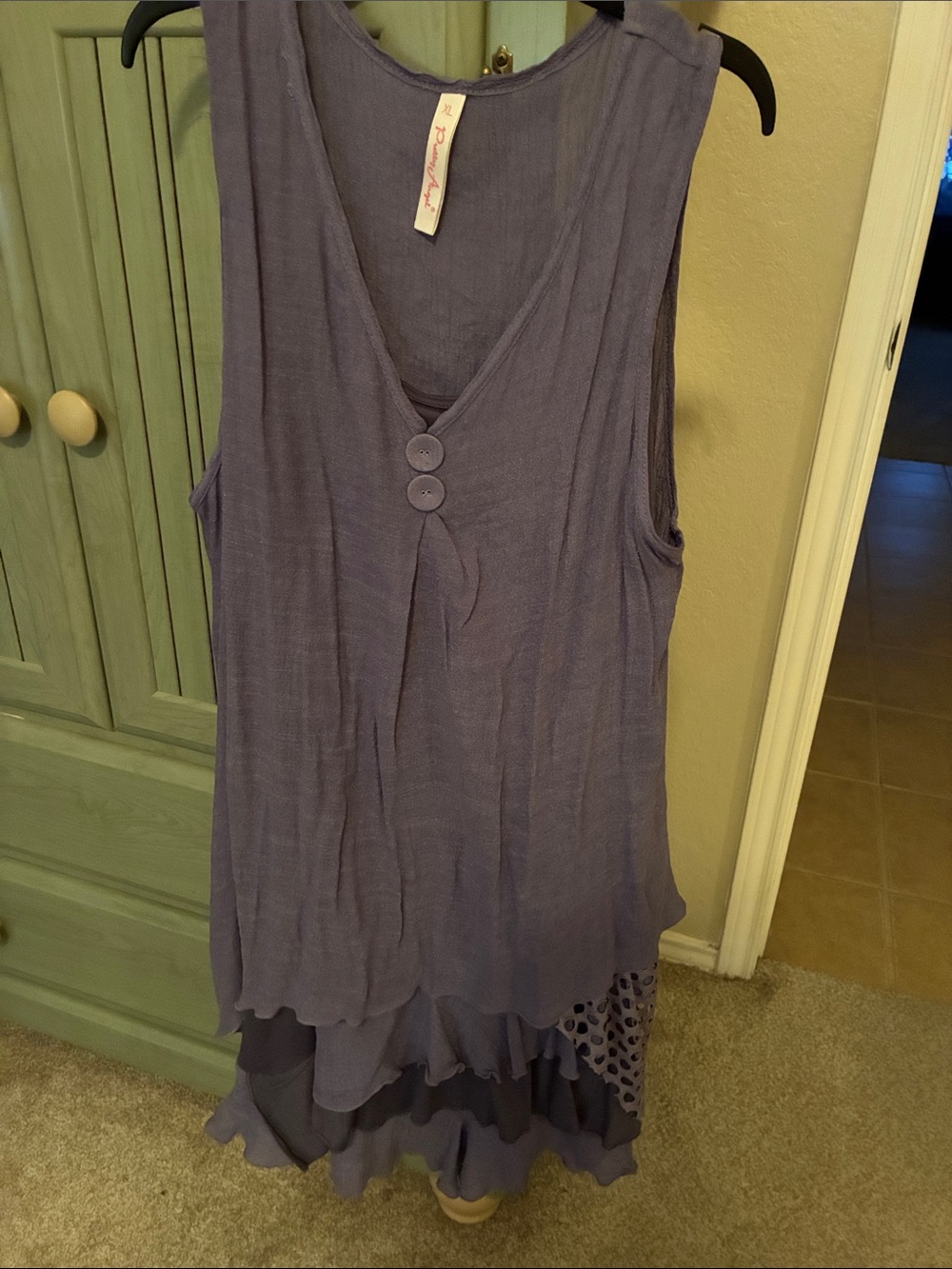 Pretty Angel Lavender Sleeveless Layered Dress